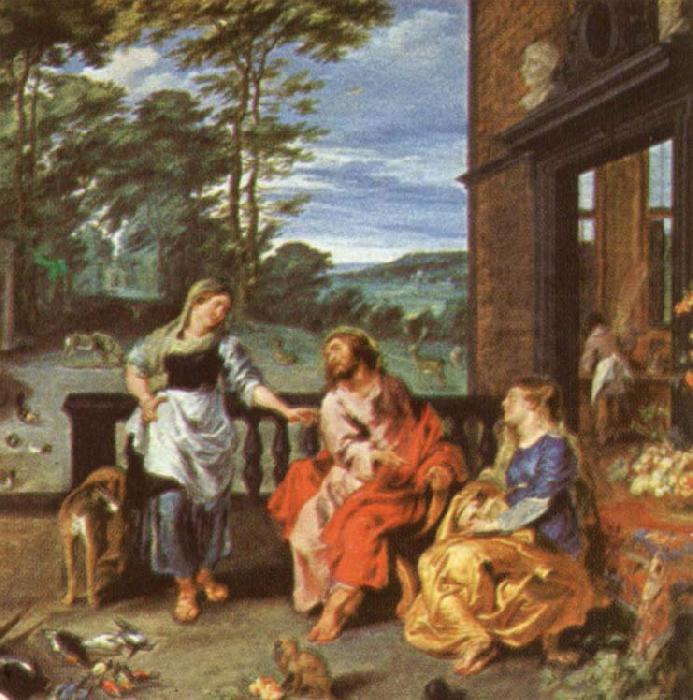 Peter Paul Rubens Christ at the House of Martha and mary oil painting image
